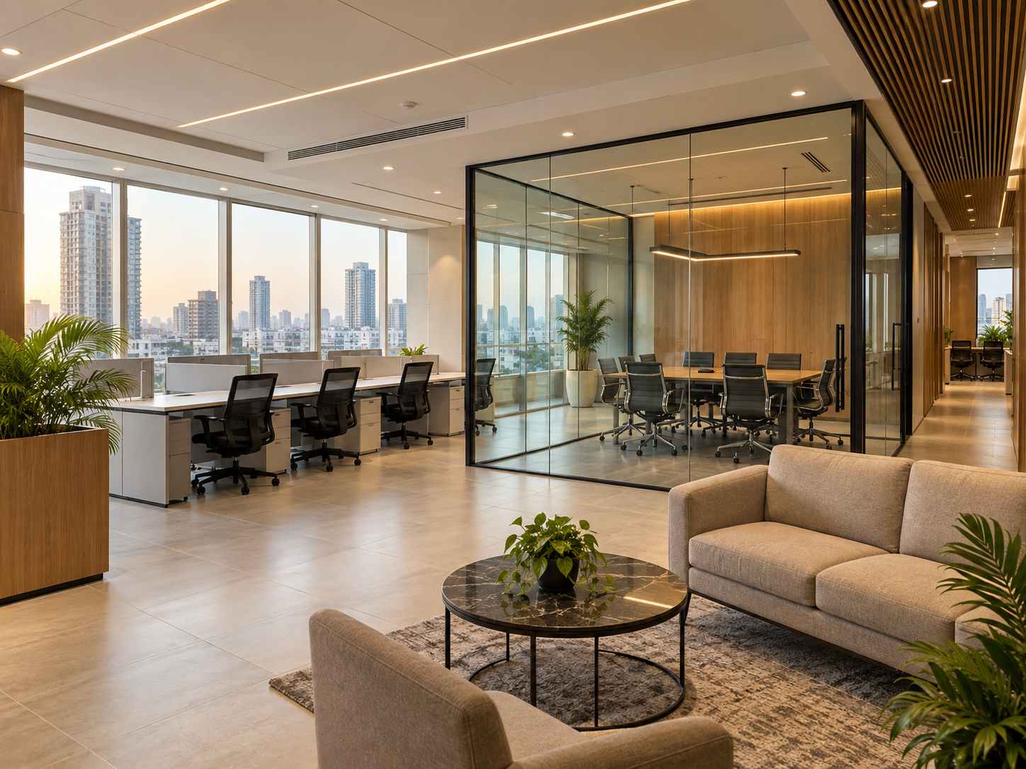 Illustrative image of a commercial interior
